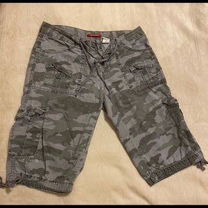Bermuda style cargo shorts